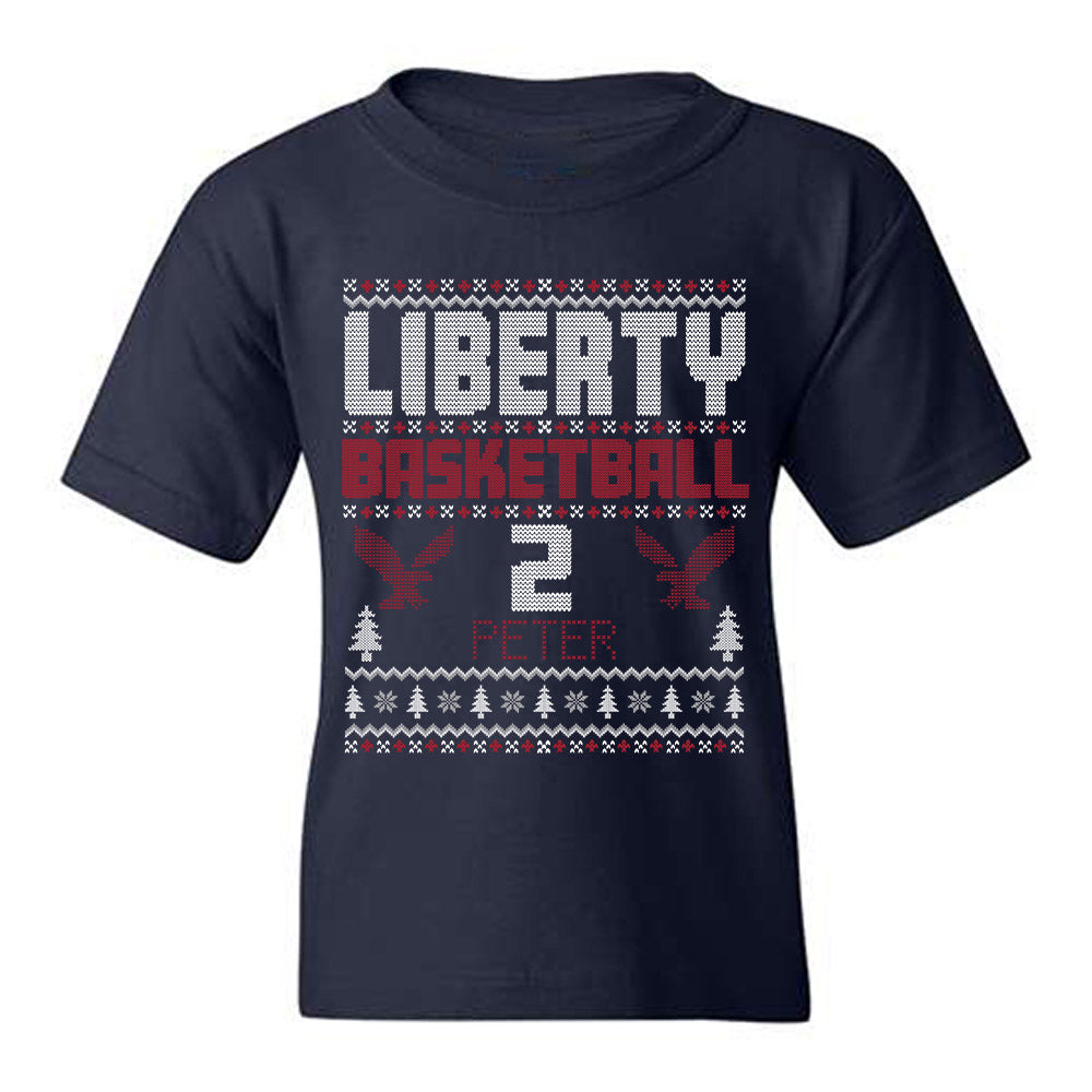 Liberty - NCAA Men's Basketball : Taelon Peter - Classic Fashion Shersey Youth T-Shirt-0