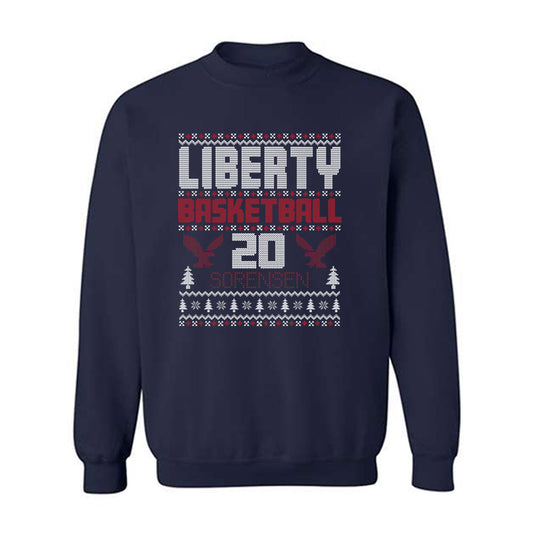 Liberty - NCAA Men's Basketball : Torr Sorensen - Classic Fashion Shersey Crewneck Sweatshirt-0