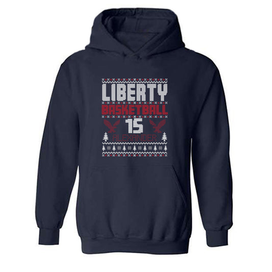 Liberty - NCAA Women's Basketball : Maleah Alexander - Classic Fashion Shersey Hooded Sweatshirt