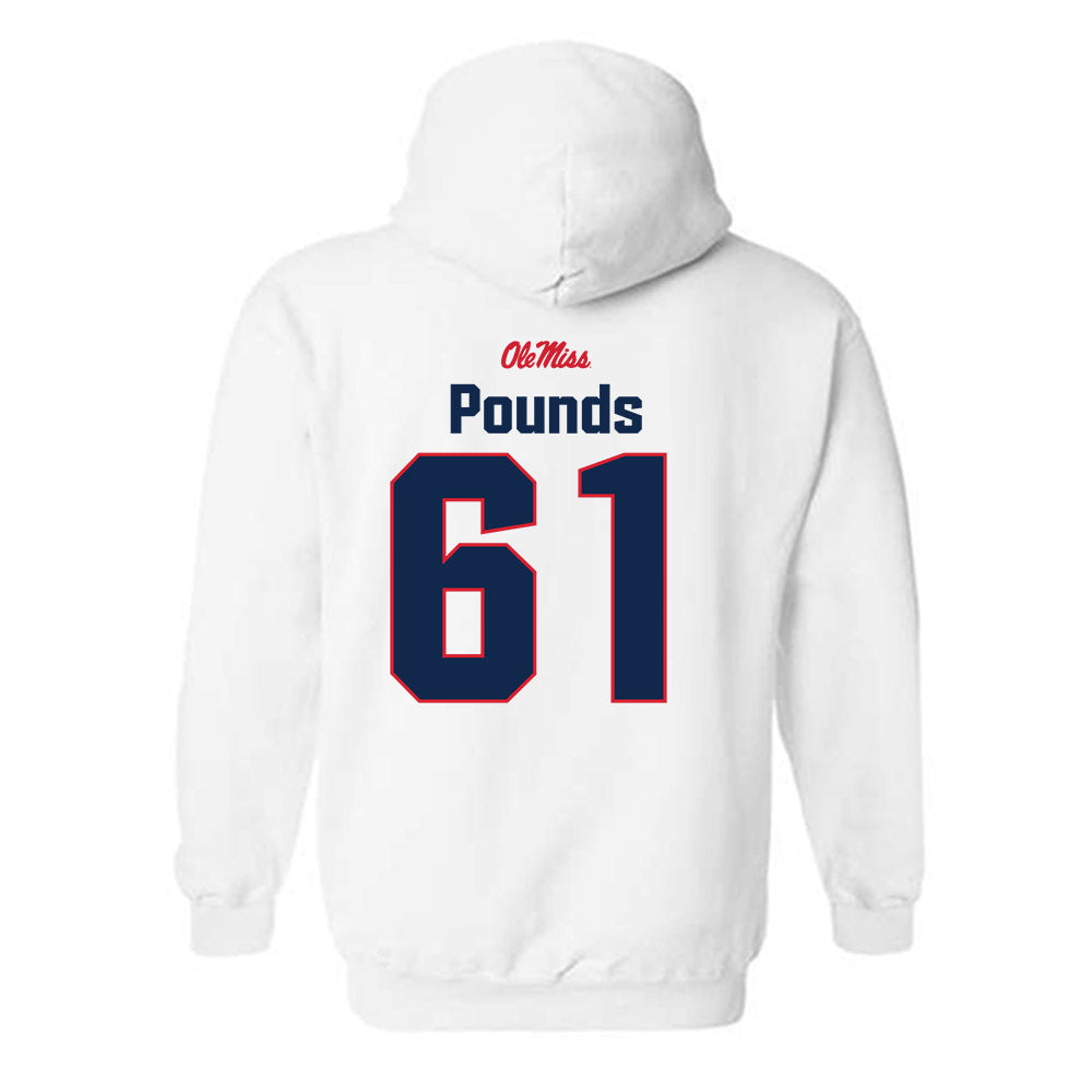 Ole Miss - NCAA Football : Diego Pounds - Classic Shersey Hooded Sweatshirt-1