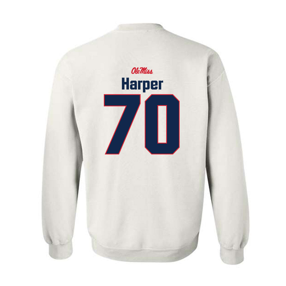 Ole Miss - NCAA Football : Devin Harper - Classic Shersey Crewneck Sweatshirt-1