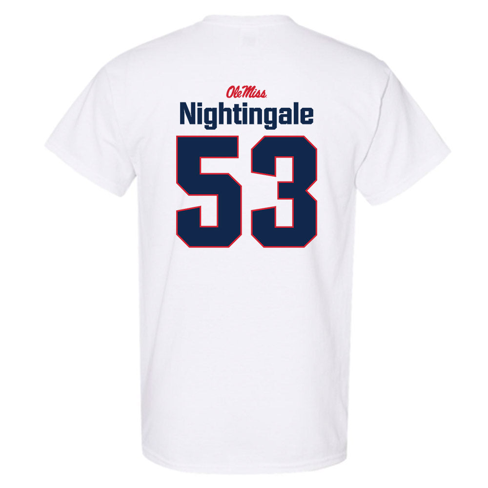 Ole Miss - NCAA Football : Trey Nightingale - Classic Shersey T-Shirt-1