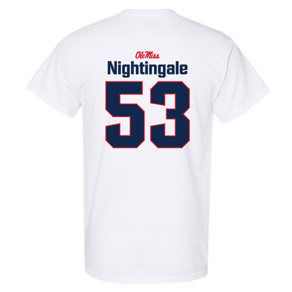 Ole Miss - NCAA Football : Trey Nightingale - Classic Shersey T-Shirt-1
