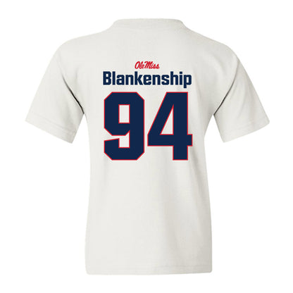 Ole Miss - NCAA Football : Caleb Blankenship - Classic Shersey Youth T-Shirt-1