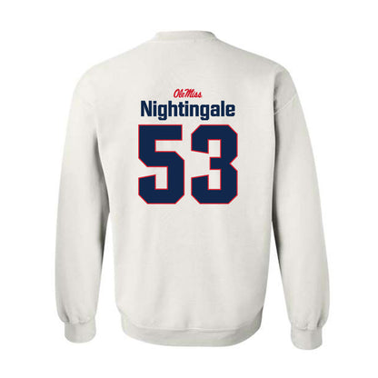 Ole Miss - NCAA Football : Trey Nightingale - Classic Shersey Crewneck Sweatshirt-1
