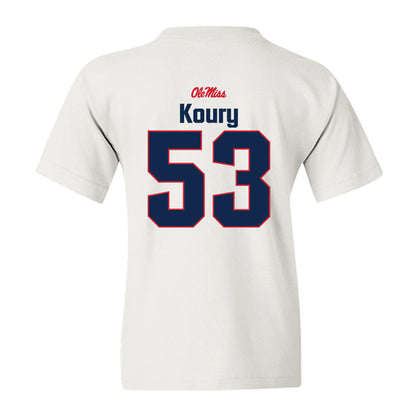 Ole Miss - NCAA Football : Joe Koury - Classic Shersey Youth T-Shirt-1