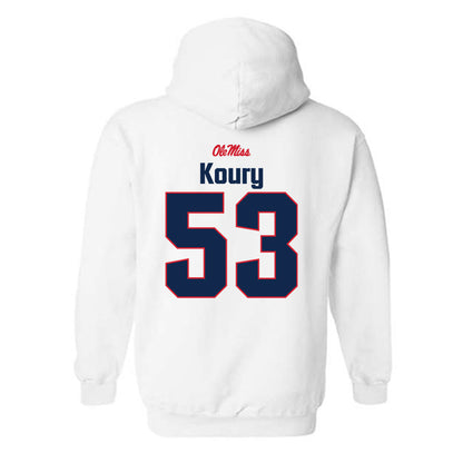 Ole Miss - NCAA Football : Joe Koury - Classic Shersey Hooded Sweatshirt-1