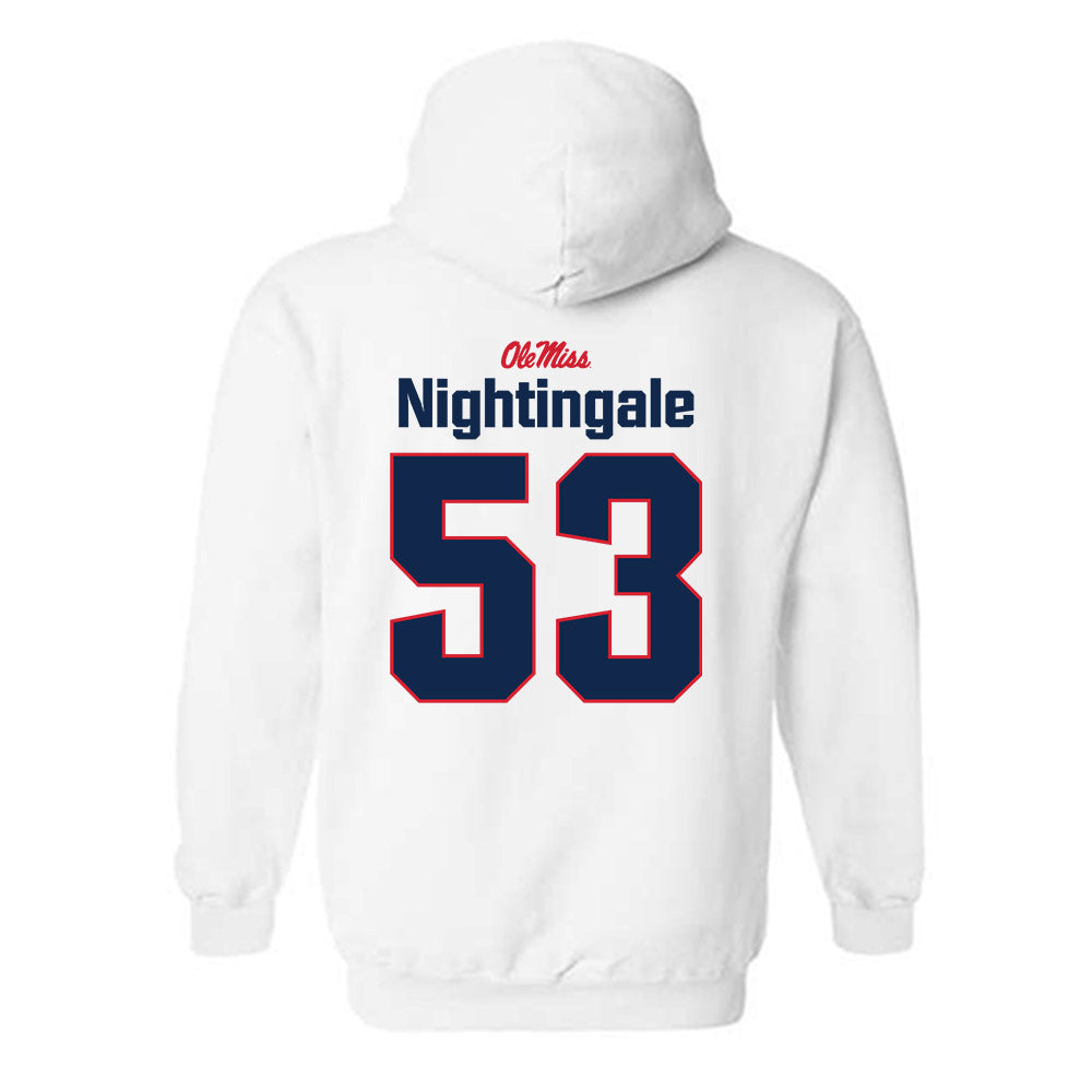 Ole Miss - NCAA Football : Trey Nightingale - Classic Shersey Hooded Sweatshirt-1