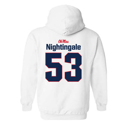 Ole Miss - NCAA Football : Trey Nightingale - Classic Shersey Hooded Sweatshirt-1