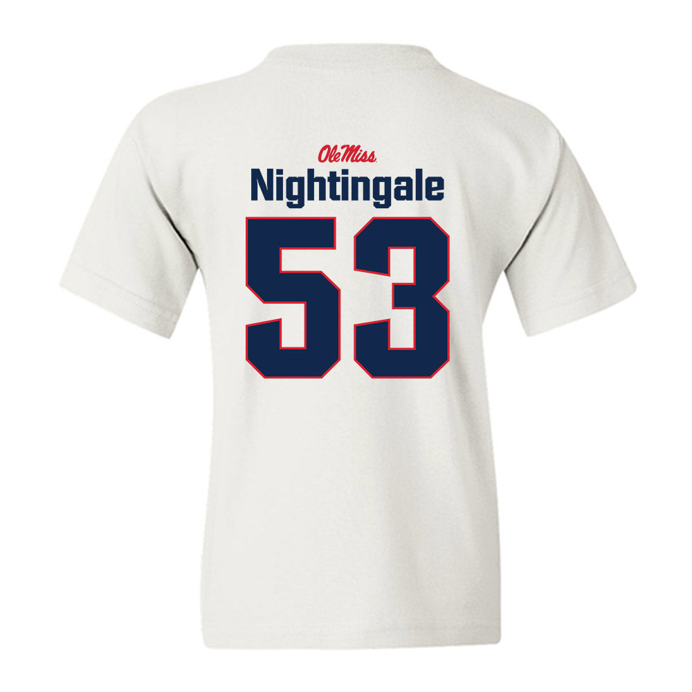 Ole Miss - NCAA Football : Trey Nightingale - Classic Shersey Youth T-Shirt-1