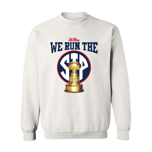 Ole Miss - NCAA Football : Caleb Blankenship - Classic Shersey Crewneck Sweatshirt-0