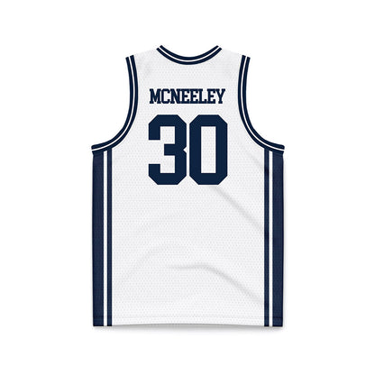 UConn - NCAA Men's Basketball : Liam McNeeley - White Basketball Jersey