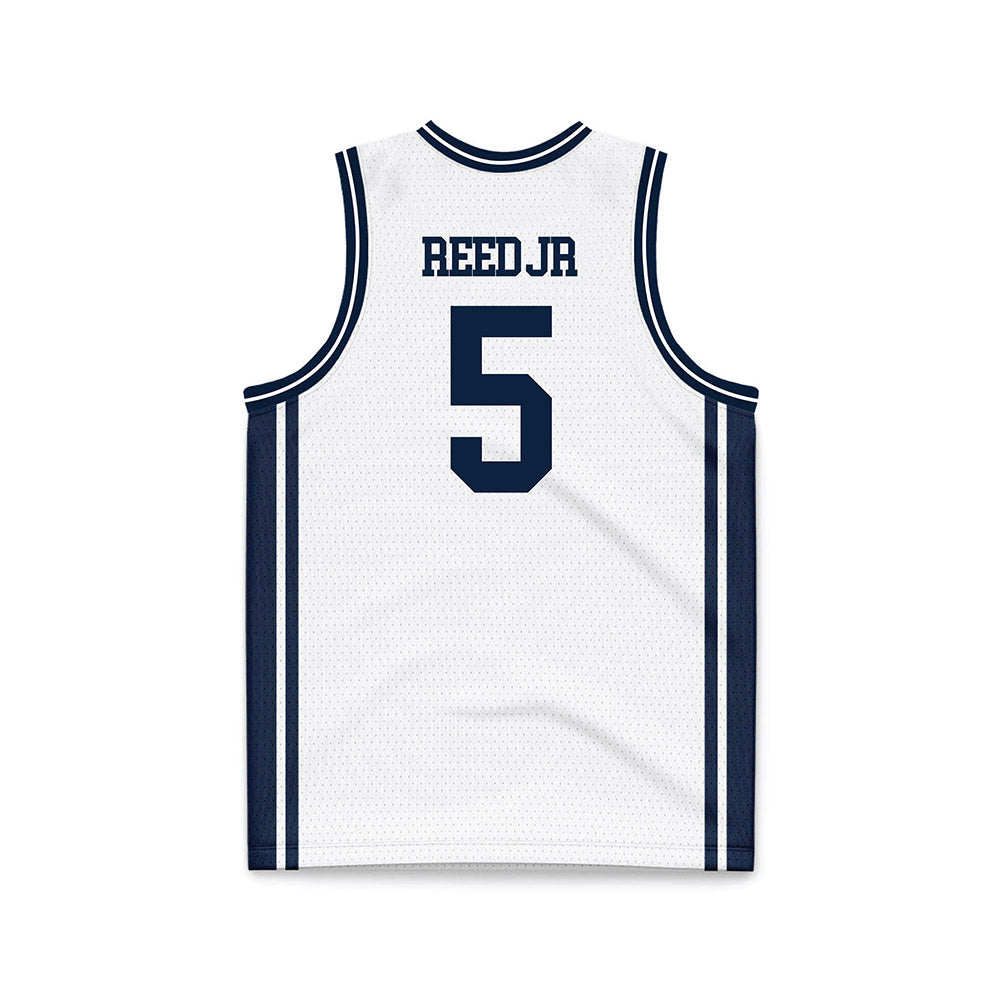 UConn - NCAA Men's Basketball : Tarris Reed Jr - White Basketball Jersey-1