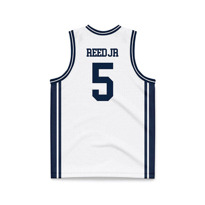 UConn - NCAA Men's Basketball : Tarris Reed Jr - White Basketball Jersey-1
