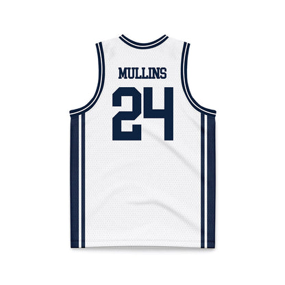 UConn - NCAA Men's Basketball : Braylon Mullins - White Basketball Jersey-1