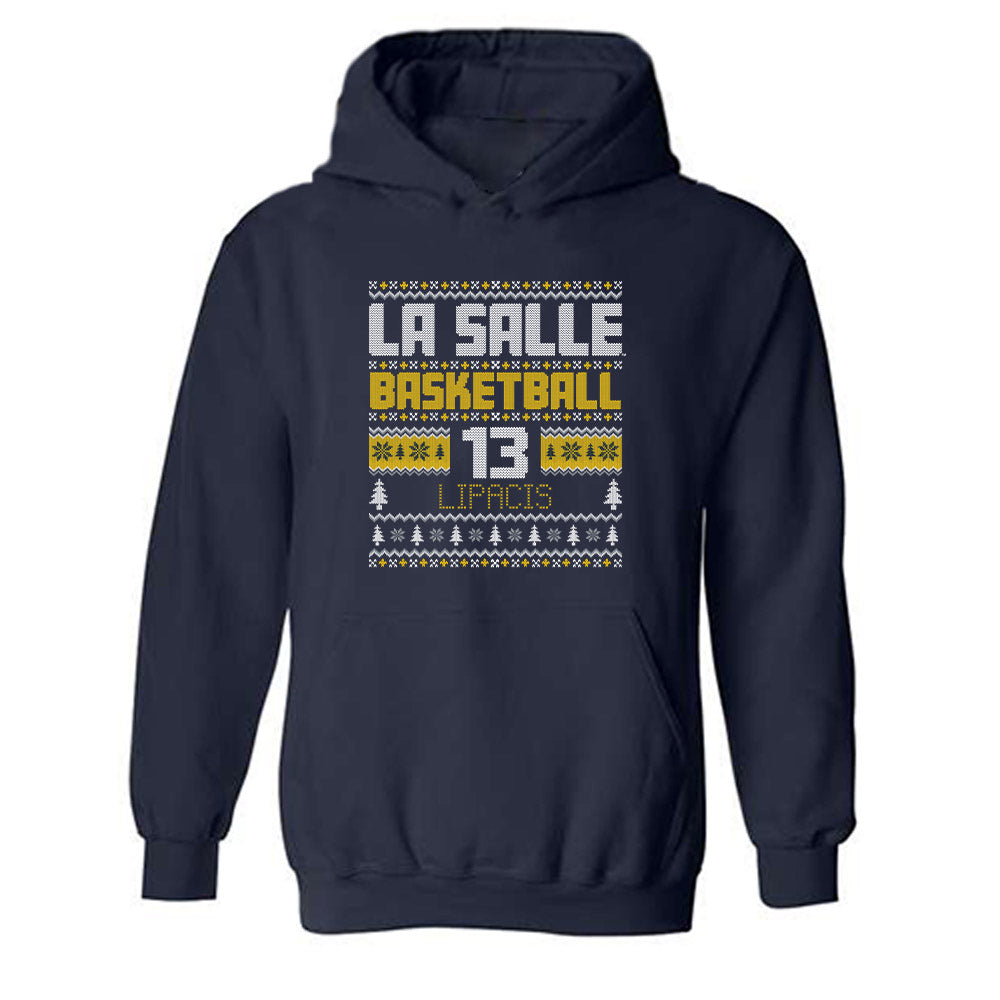 La Salle - NCAA Men's Basketball : Maximillian Lipacis - Hooded Sweatshirt-0