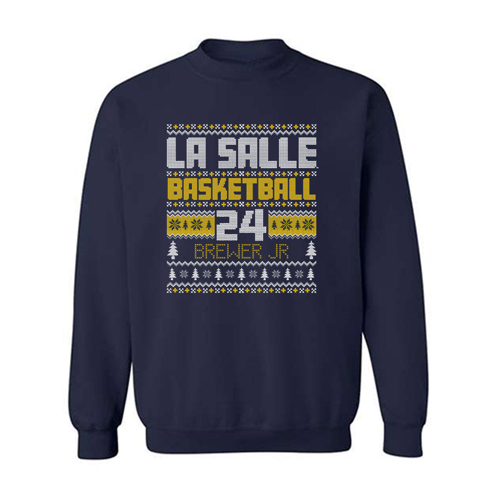 La Salle - NCAA Men's Basketball : Jerome Brewer Jr - Crewneck Sweatshirt-0