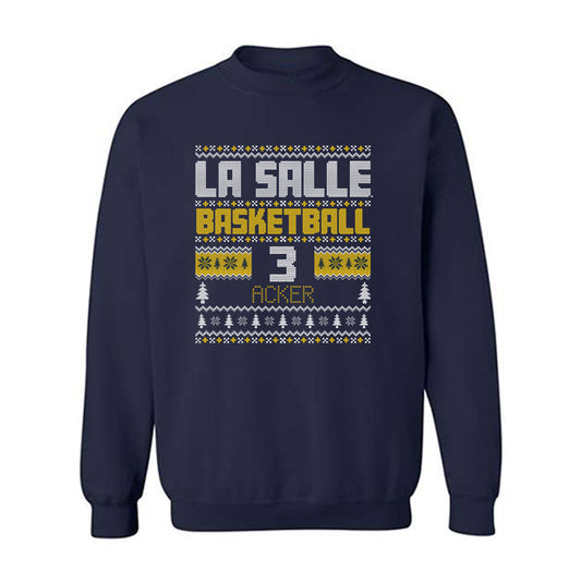 La Salle - NCAA Men's Basketball : Eric Acker - Crewneck Sweatshirt-0