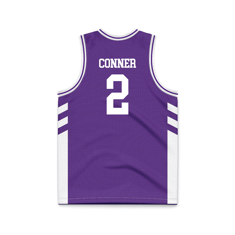 TCU - NCAA Women's Basketball : Madison Conner - Purple Basketball Jersey-1