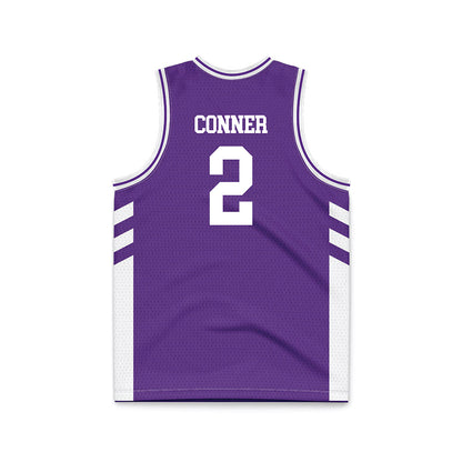 TCU - NCAA Women's Basketball : Madison Conner - Purple Basketball Jersey-1