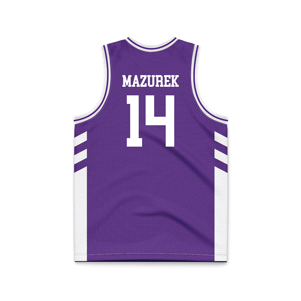 TCU - NCAA Women's Basketball : Natalie Mazurek - Purple Basketball Jersey