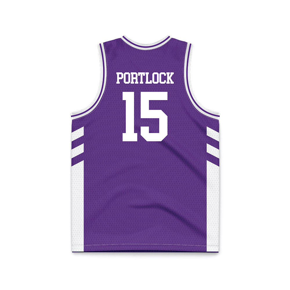 TCU - NCAA Women's Basketball : Sarah Portlock - Purple Basketball Jersey-1