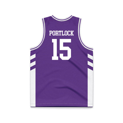 TCU - NCAA Women's Basketball : Sarah Portlock - Purple Basketball Jersey-1
