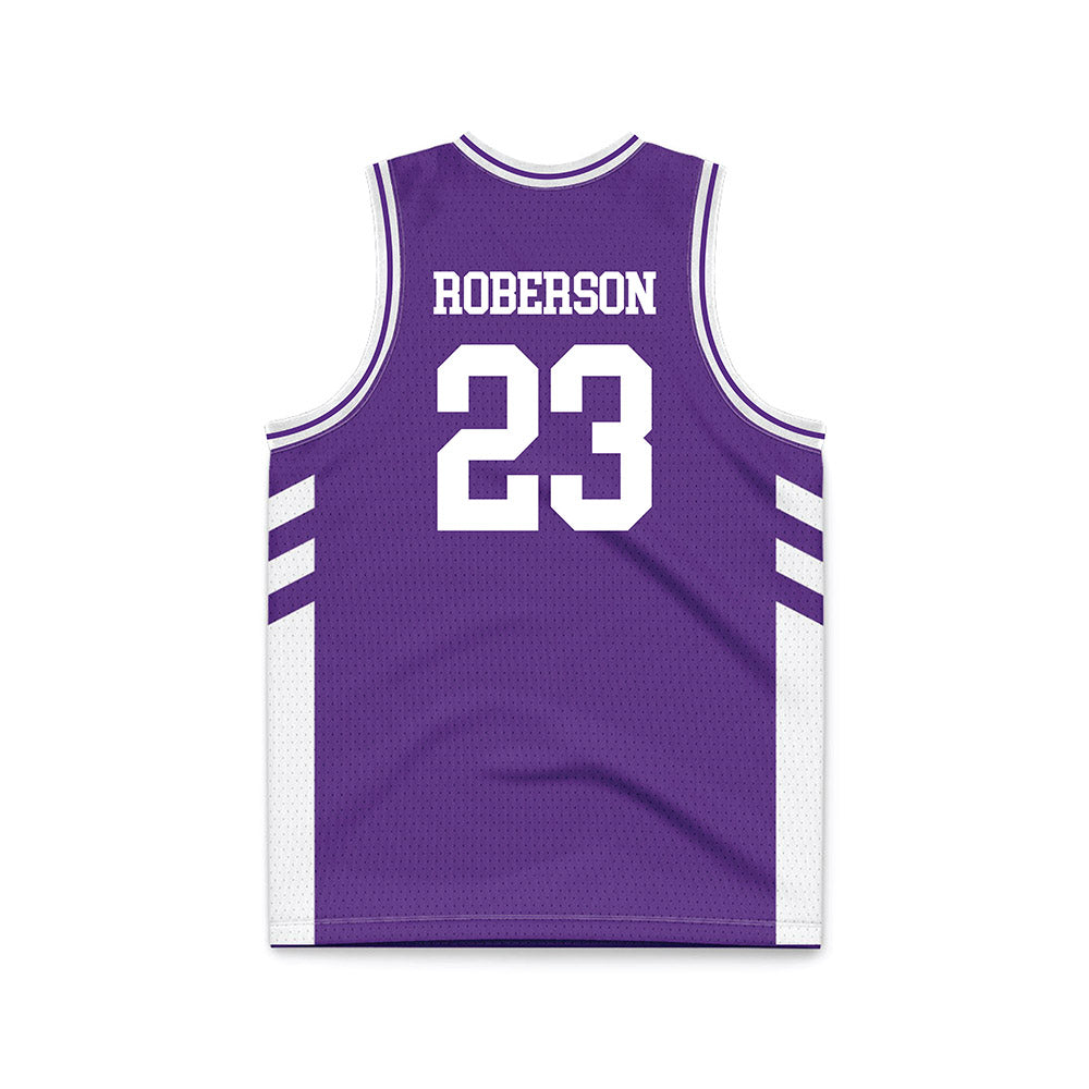 TCU - NCAA Women's Basketball : Aaliyah Roberson - Purple Basketball Jersey