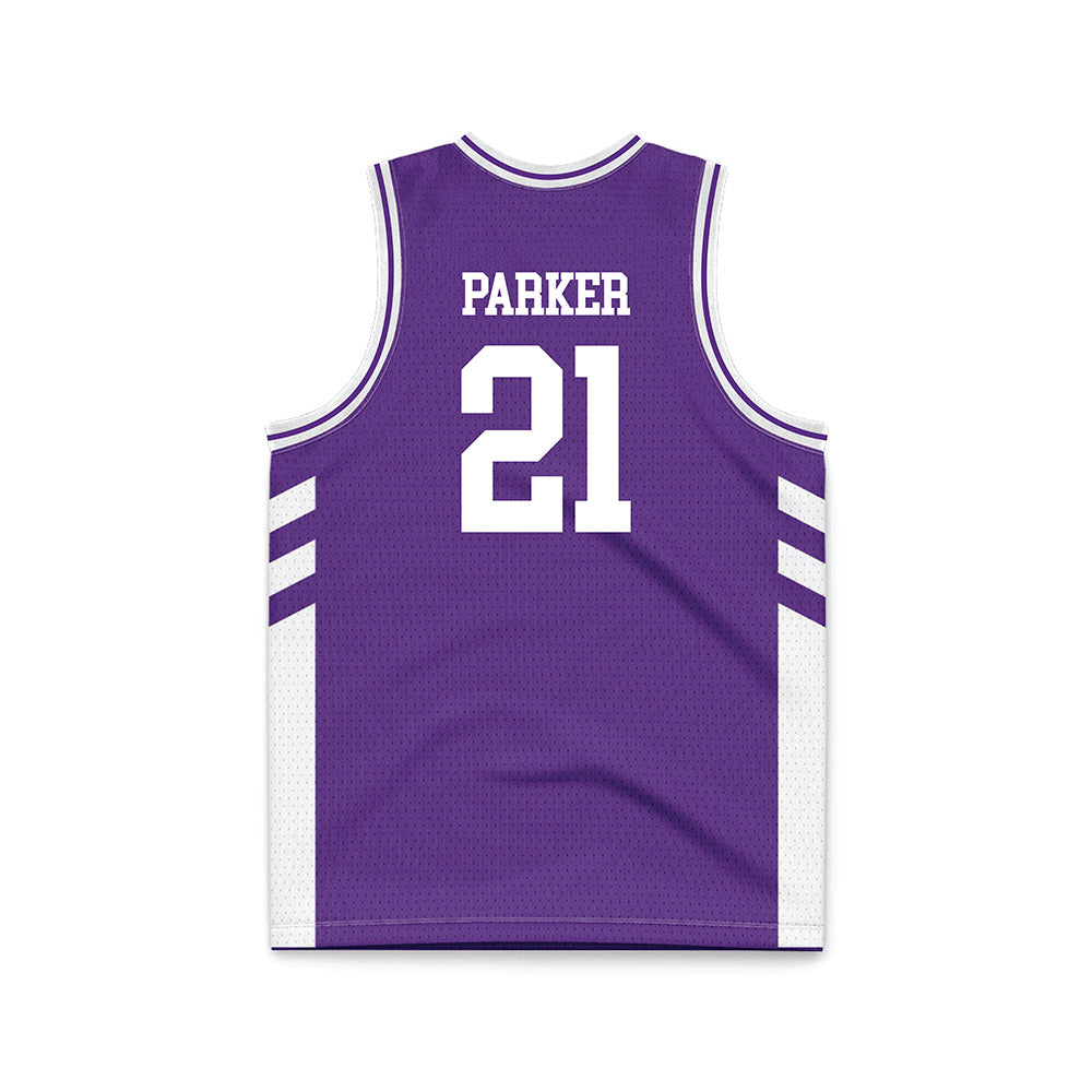 TCU - NCAA Women's Basketball : Taliyah Parker - Purple Basketball Jersey-1