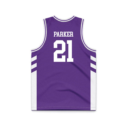 TCU - NCAA Women's Basketball : Taliyah Parker - Purple Basketball Jersey-1