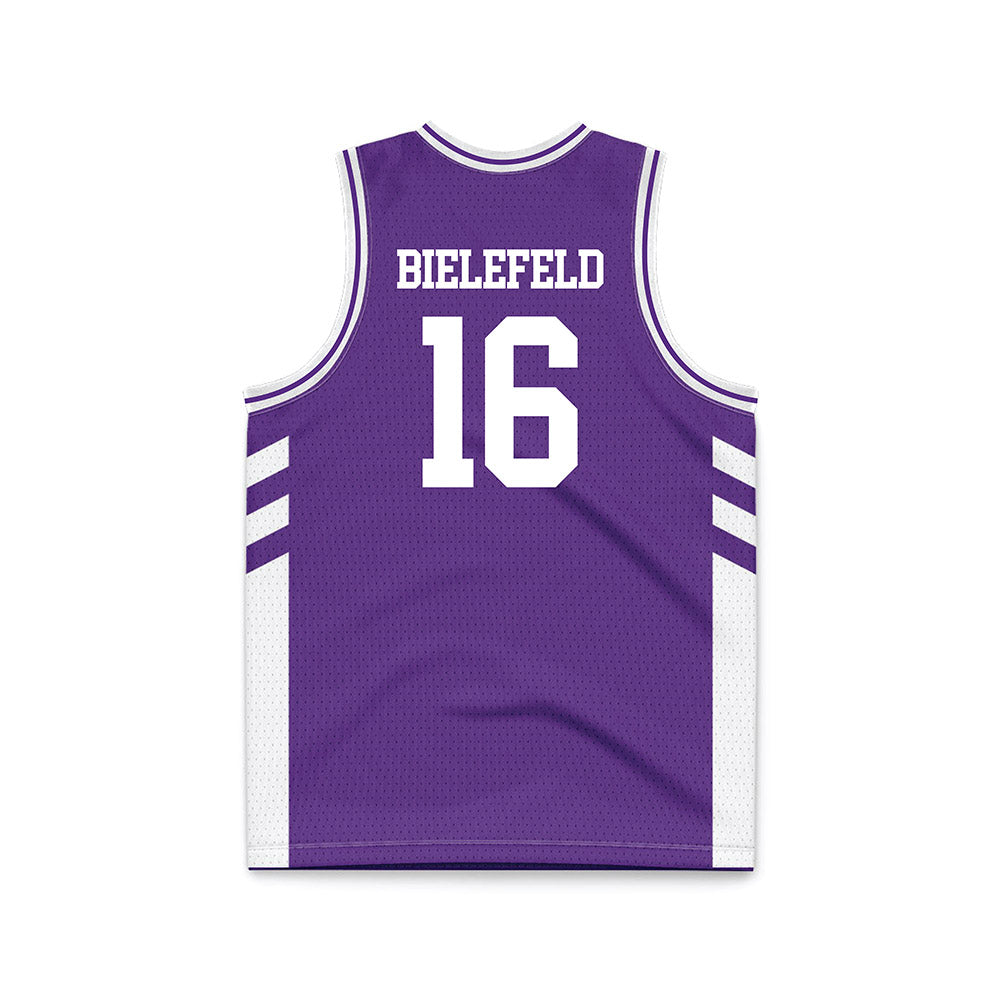 TCU - NCAA Women's Basketball : Clara Bielefeld - Purple Basketball Jersey-1