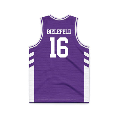 TCU - NCAA Women's Basketball : Clara Bielefeld - Purple Basketball Jersey-1