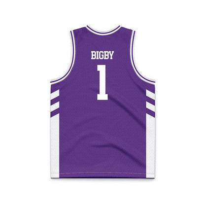 TCU - NCAA Women's Basketball : Taylor Bigby - Purple Basketball Jersey