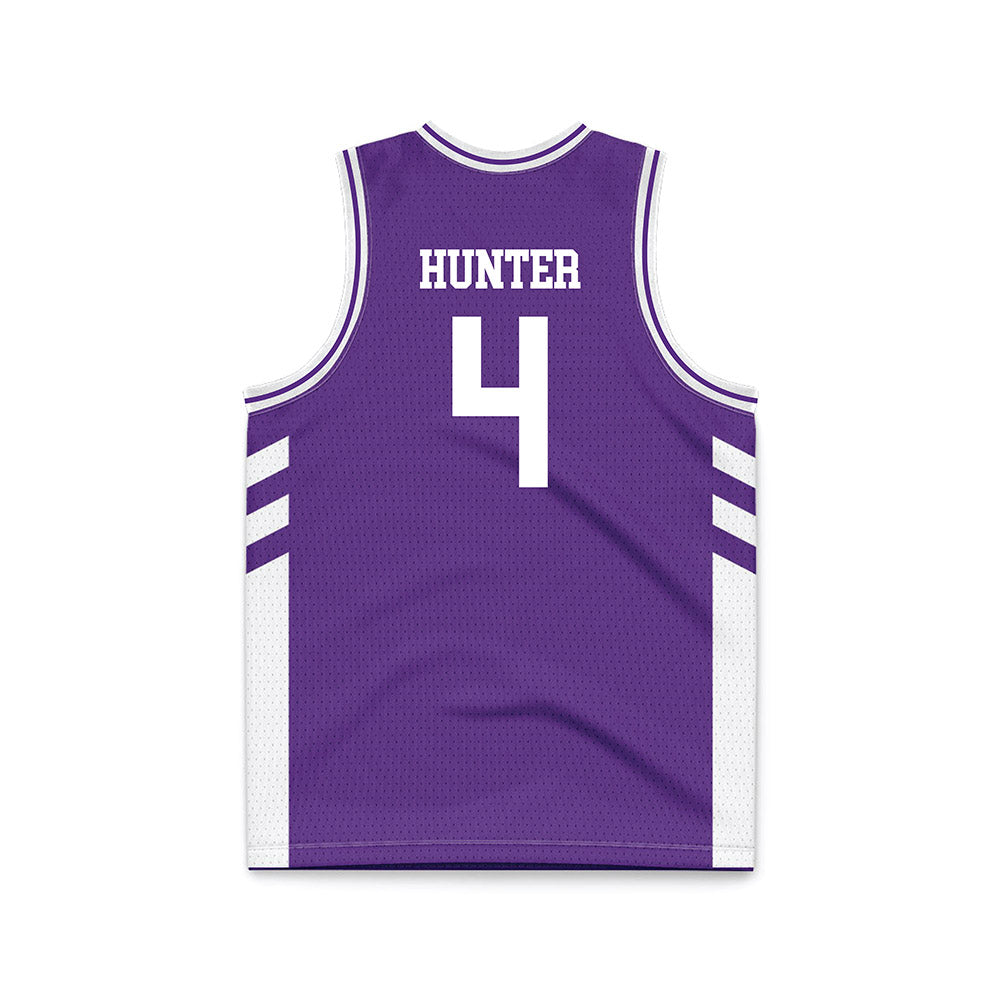 TCU - NCAA Women's Basketball : Donovyn Hunter - Purple Basketball Jersey-1
