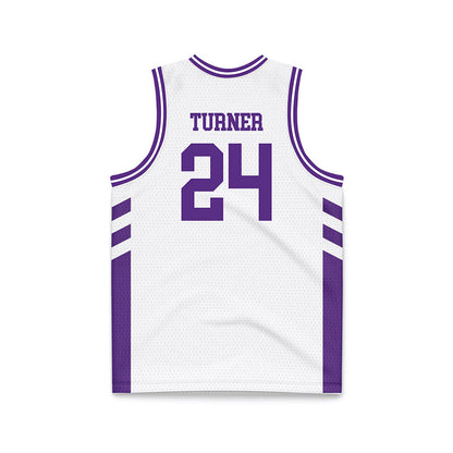 TCU - NCAA Women's Basketball : Daija Turner - White Basketball Jersey