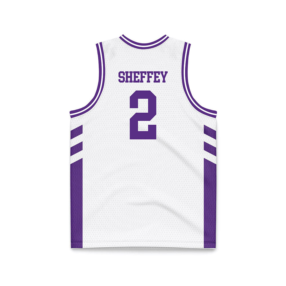 TCU - NCAA Women's Basketball : Veronica Sheffey - White Basketball Jersey-1