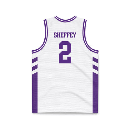 TCU - NCAA Women's Basketball : Veronica Sheffey - White Basketball Jersey-1
