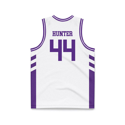 TCU - NCAA Women's Basketball : Emily Hunter - White Basketball Jersey-1