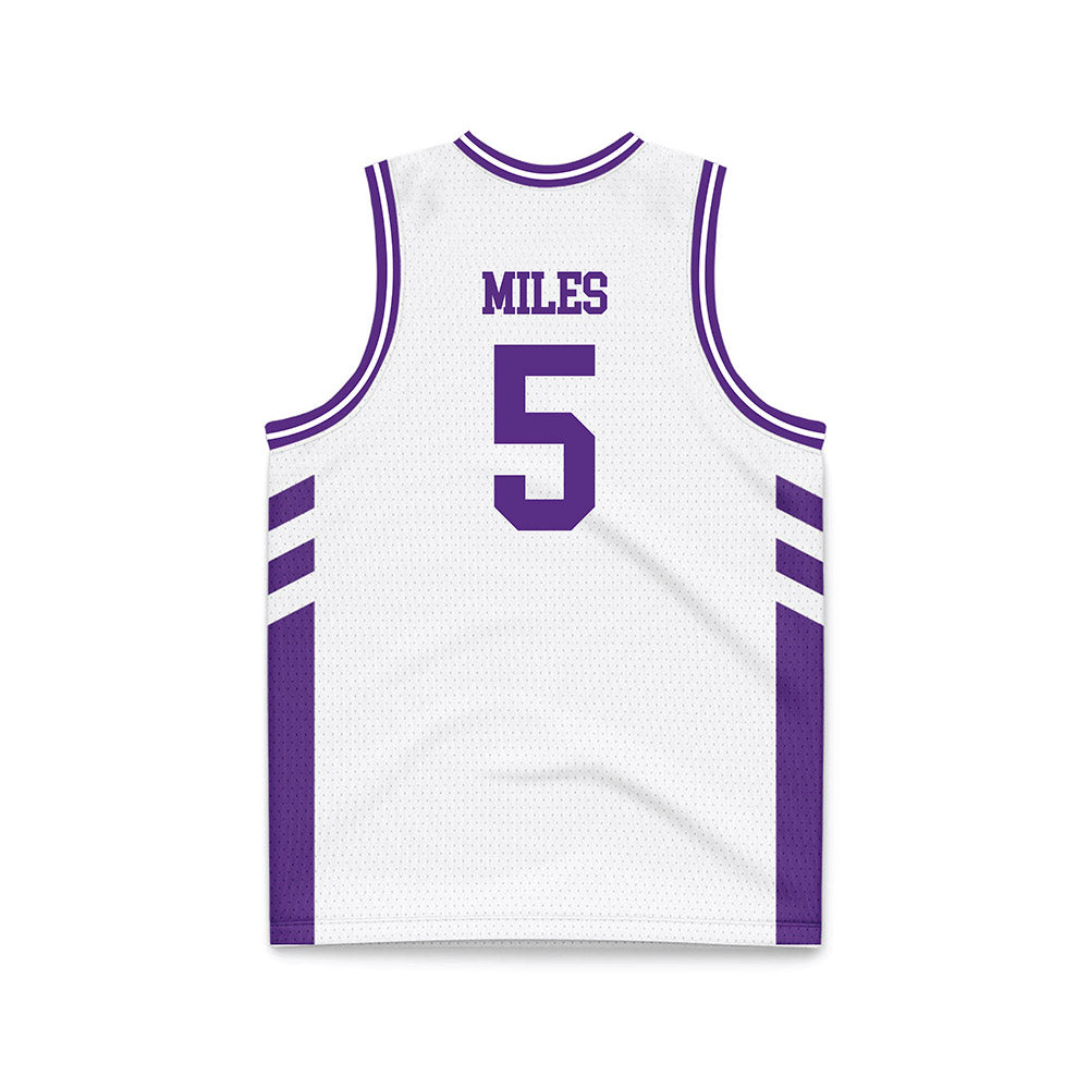 TCU - NCAA Women's Basketball : Olivia Miles - White Basketball Jersey-1
