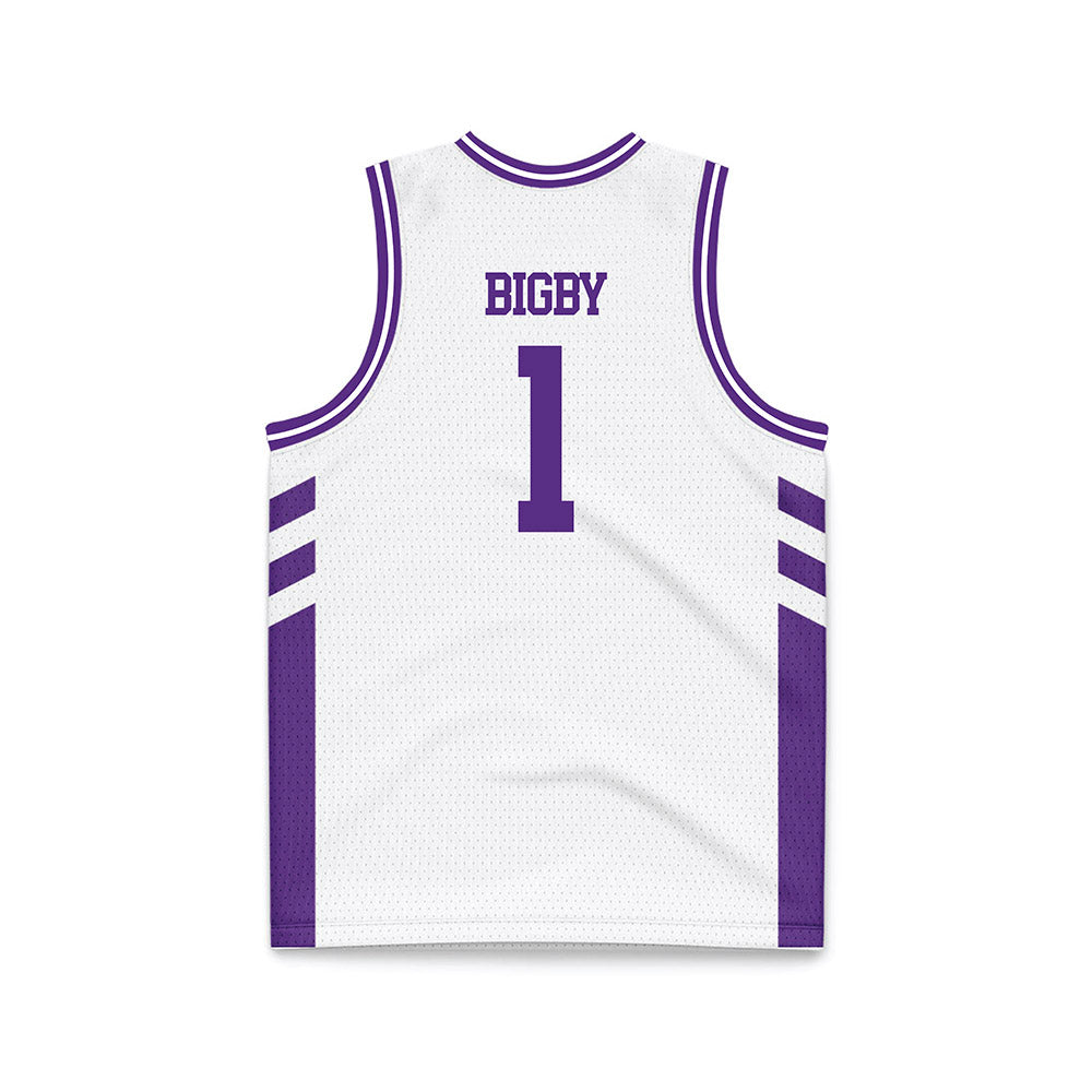 TCU - NCAA Women's Basketball : Taylor Bigby - White Basketball Jersey