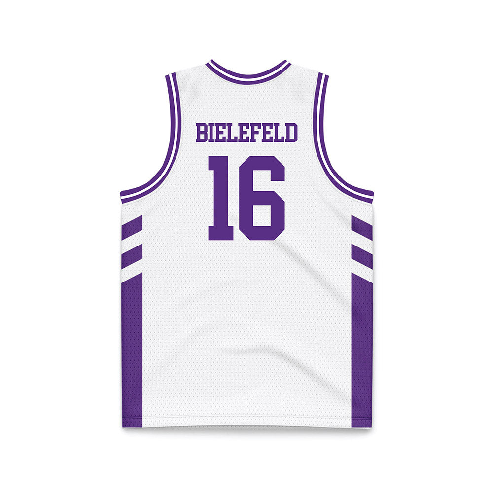TCU - NCAA Women's Basketball : Clara Bielefeld - White Basketball Jersey-1