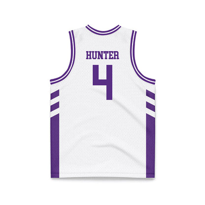 TCU - NCAA Women's Basketball : Donovyn Hunter - White Basketball Jersey-1