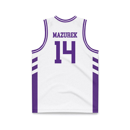 TCU - NCAA Women's Basketball : Natalie Mazurek - White Basketball Jersey