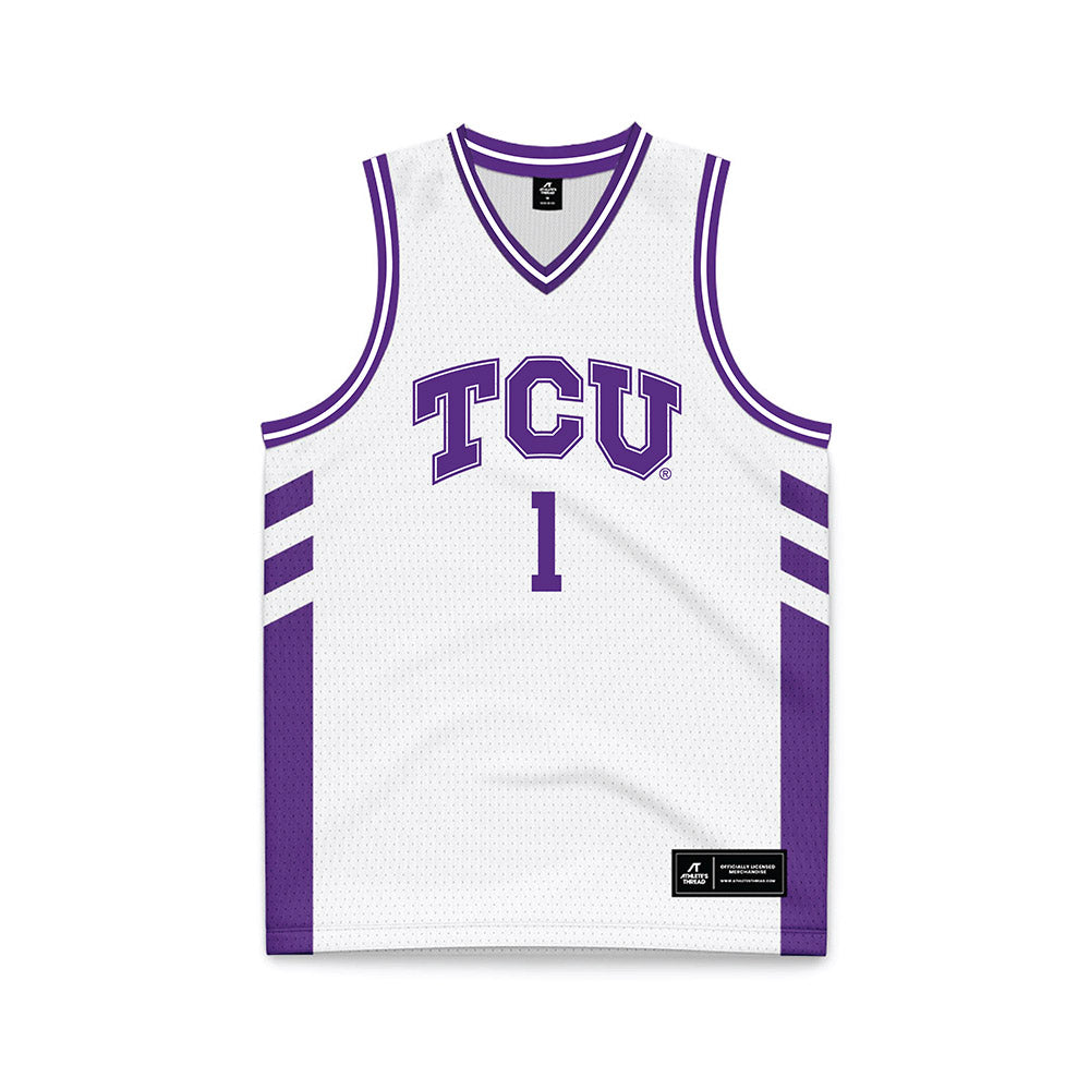 TCU - NCAA Women's Basketball : Taylor Bigby - White Basketball Jersey