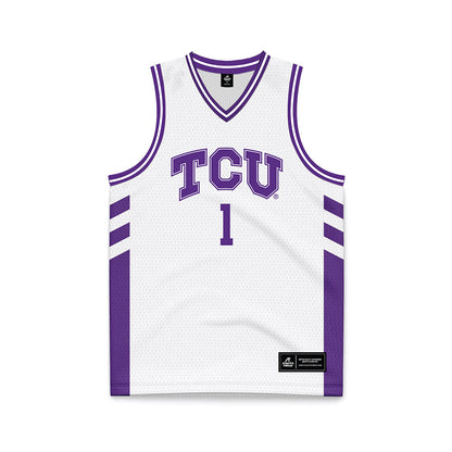 TCU - NCAA Women's Basketball : Taylor Bigby - White Basketball Jersey