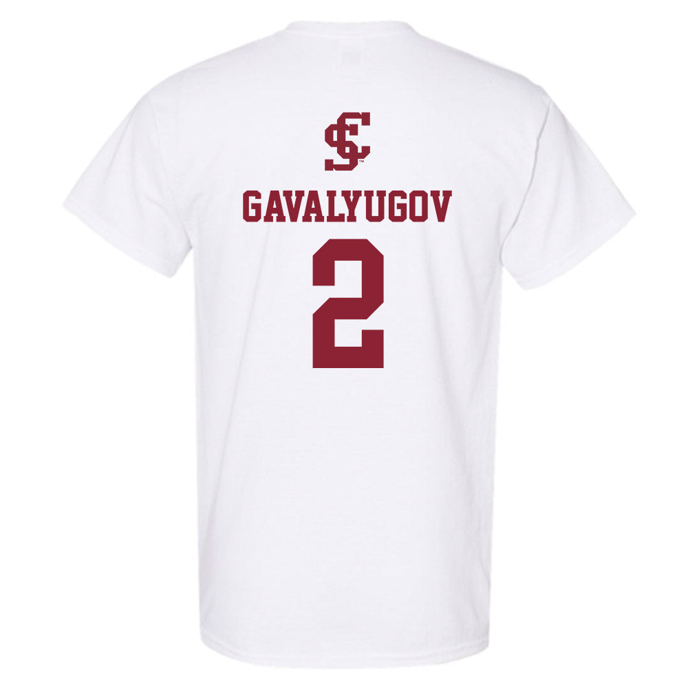 SCU - NCAA Men's Basketball : Aleksandar Gavalyugov - Sports Shersey T-Shirt-1