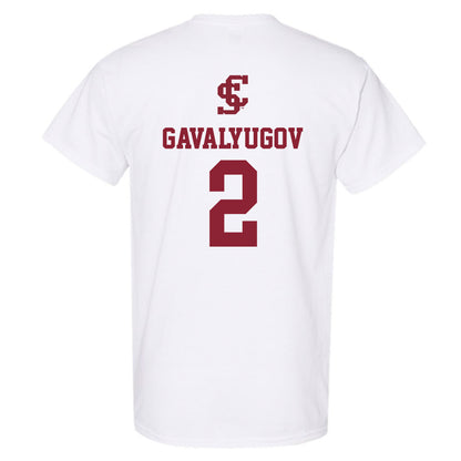 SCU - NCAA Men's Basketball : Aleksandar Gavalyugov - Sports Shersey T-Shirt-1