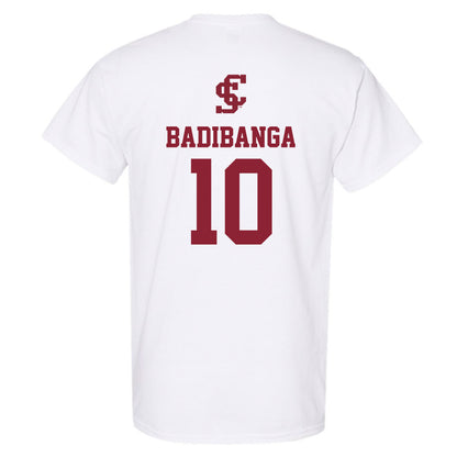 SCU - NCAA Men's Basketball : Noah Badibanga - T-Shirt-1
