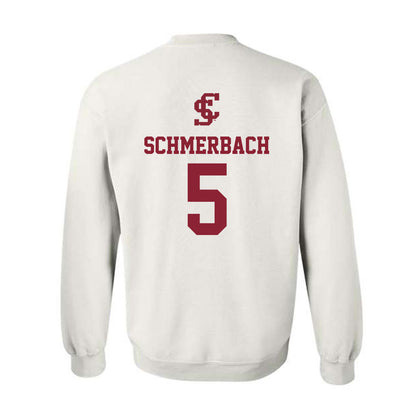 SCU - NCAA Women's Basketball : Sara Schmerbach - Crewneck Sweatshirt-1