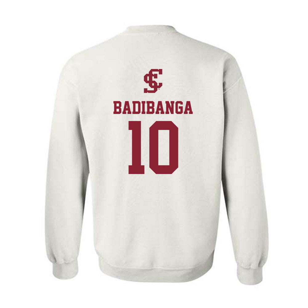 SCU - NCAA Men's Basketball : Noah Badibanga - Crewneck Sweatshirt-1